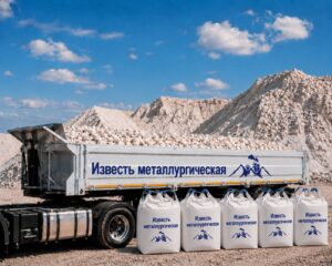 Известь металлургическая фр. 10-50 мм в МКР
